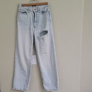 Wild Fable Light Blue Ripped Straight Leg Jeans